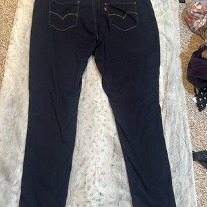 Levi 720 High Rise Super Skinny dark wash jean- 24w